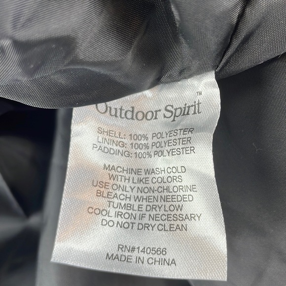 Outdoor Spirit Olive Green Puffer Parka Jacket Coat Plus Size 3X - Picture 9 of 10